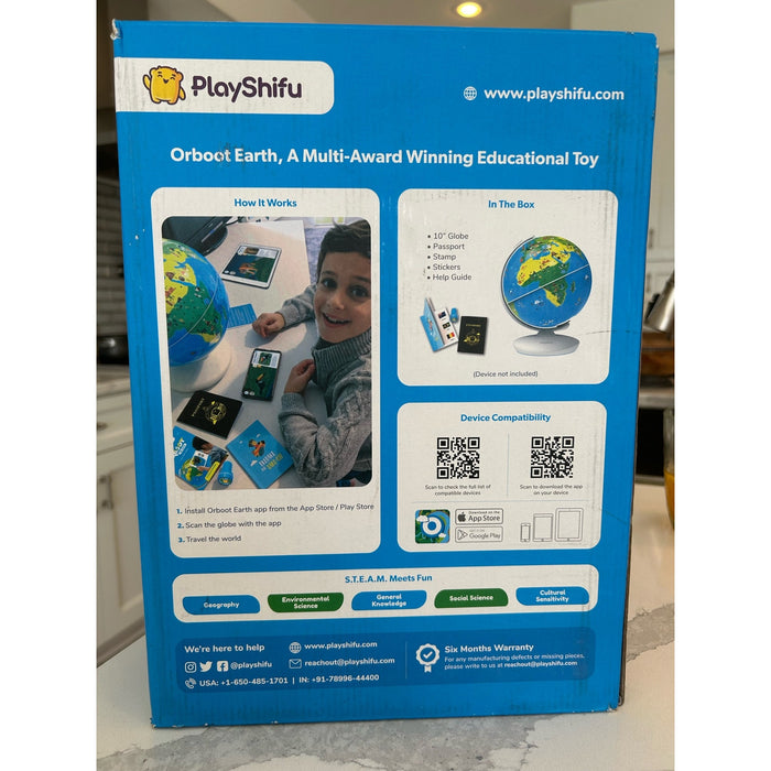 PlayShifu Orboot Earth: Interactive AR Globe for Kids - Educational STEM Toy