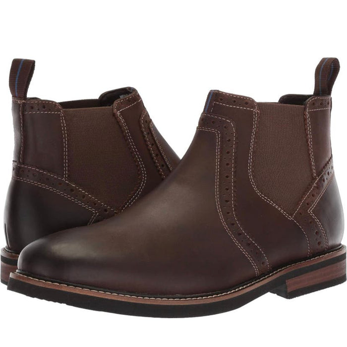 Nunn Bush Otis Chelsea Fashion Boot, Size 8, 100% Leather Mens Shoes