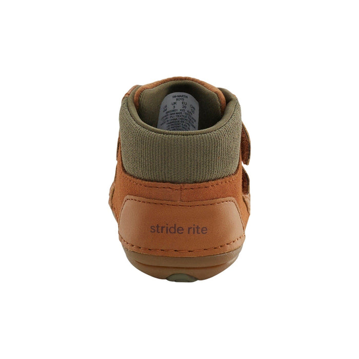 Stride Rite Martin Tan Boot - Comfort and Style for New Walkers - SZ 5 Months