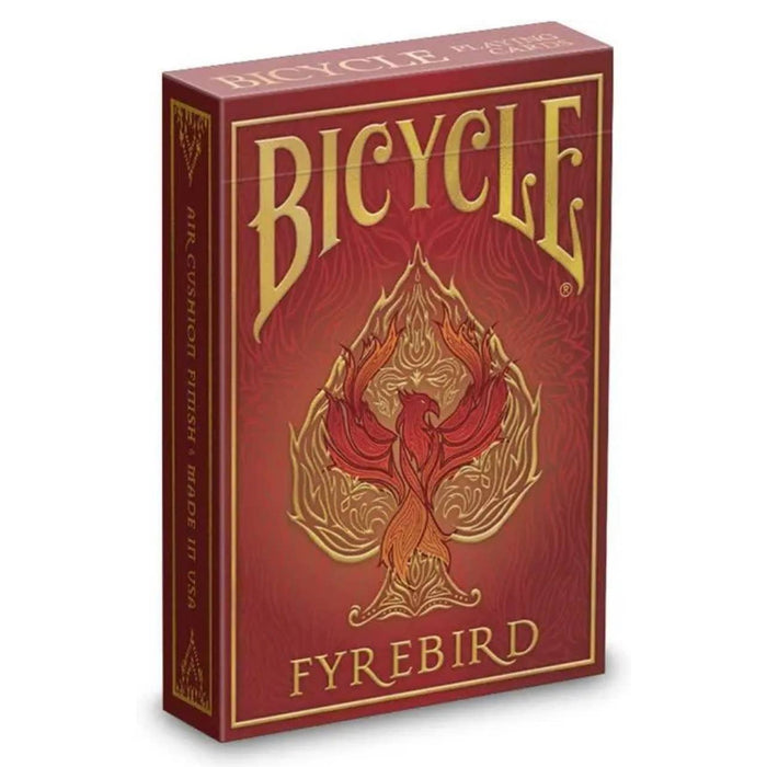 Bicycle Playing Cards FYREBIRD Deck Premium Gold Foil Tuck Case Red Fire Custom