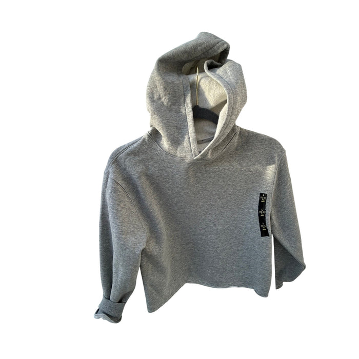 Trini Skies Kids Gray Pullover Hoodie Size 10-12 Cropped Casual