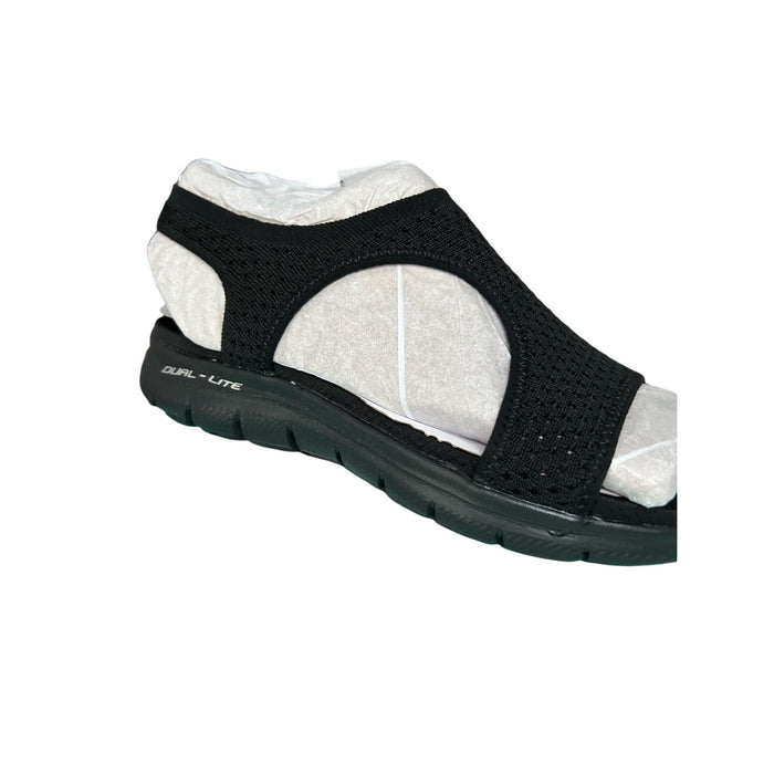 Skechers Women's Flex Appeal 2.0 - Deja Vu Sandal Sz 8 Slip On Strappy Shoes