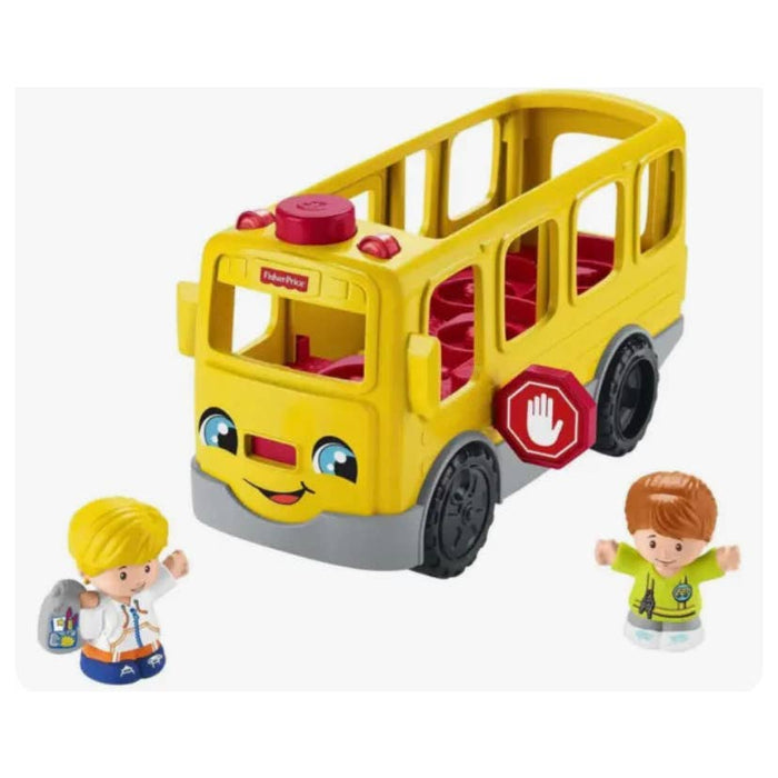 Fisher-Price Little People School Bus Toy With Lights And Sounds, 2 Figures