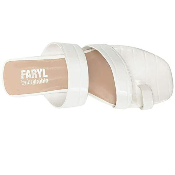 FARYL by Faryl Robin 8.5 / White / Leather "Faryl Darri by Faryl Robin Women's Sandals, Size 8.5"