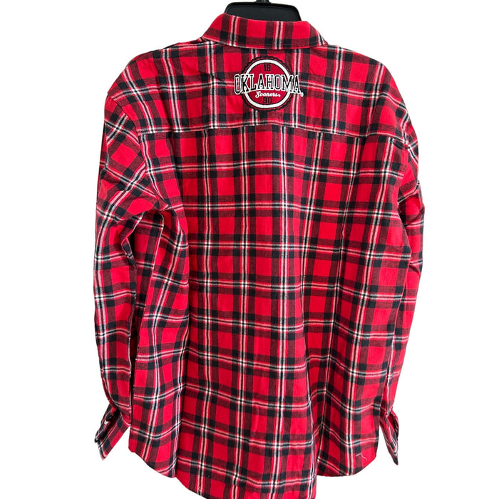 FOCO Oklahoma Sooners Men's NCAA College Flannel Shirt - Size S * M1228