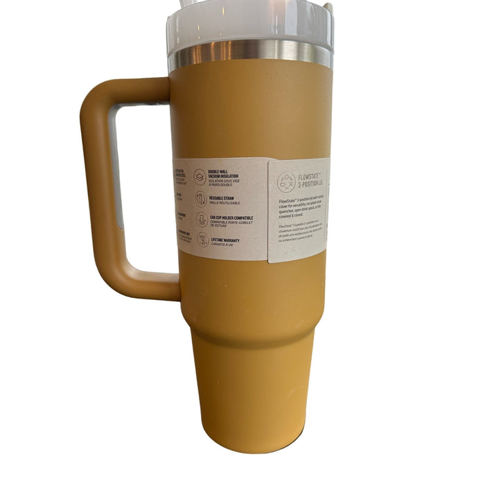 Stanley Quencher H2.0 Flowstate Tumbler 30 OZ Mustard Insulated Mug