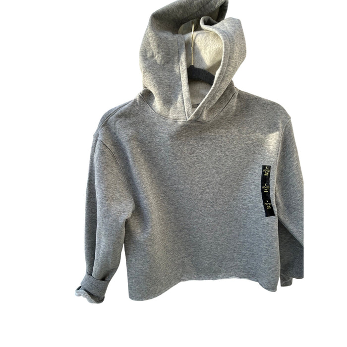 Trini Skies Kids Gray Pullover Hoodie Size 10-12 Cropped Casual