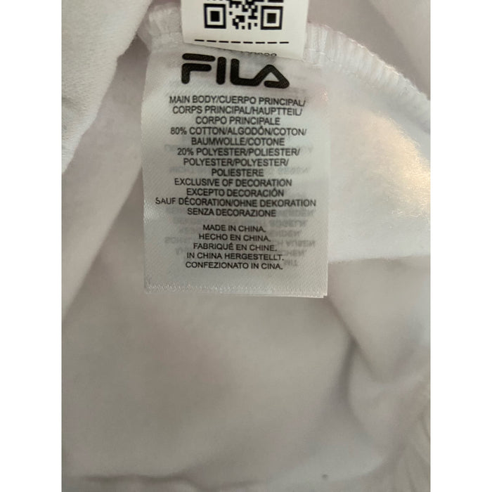 Fila Greer Quarter Zip Pullover, Size Medium, White * Wom254