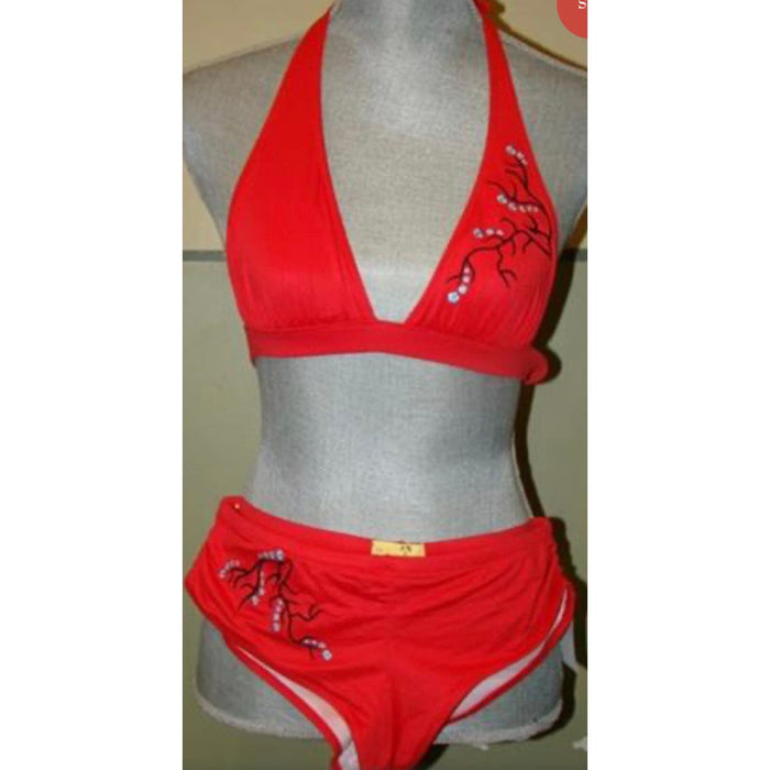 Bikini Thief Red Cheeky Swimsuit, Size M * wom273