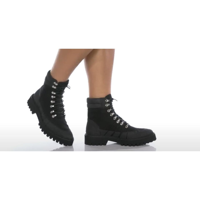 FREDA SALVADOR Claudia Combat Boot: Style and Durability MSRP $498 SZ 7.5