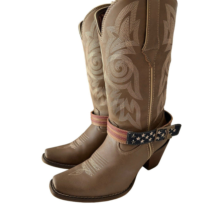 Durango Crush Women's Flag Accessory Western Boot SZ 7.5 M, Stylish Comfortable