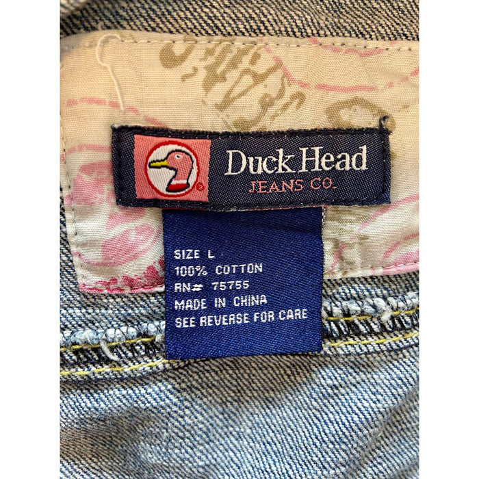 Vintage Inspired Duck Head Denim Jean Jacket * Women’s L Fits Like a Medium WC39