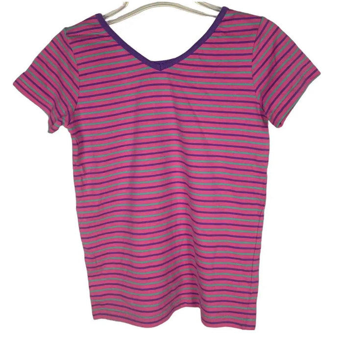 Fila 10/12 / multi Stylish FILA Girls Pink Striped T-Shirt * Size 10/12 (NWOT)  K212