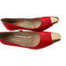 Findvell Findvell Red High Heels: Square Toe Stiletto Pumps, Sexy Kitten Heels, SZ 5.5