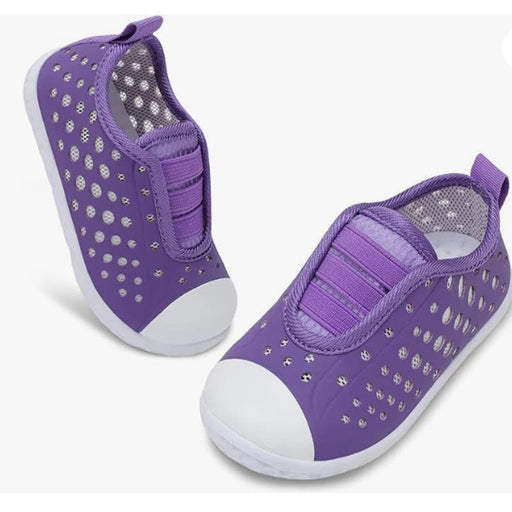 FIRES 5.5-6 / Purple Dark Purple Toddler Water Shoes for Girls & Boys - Quick Dry Aqua Socks