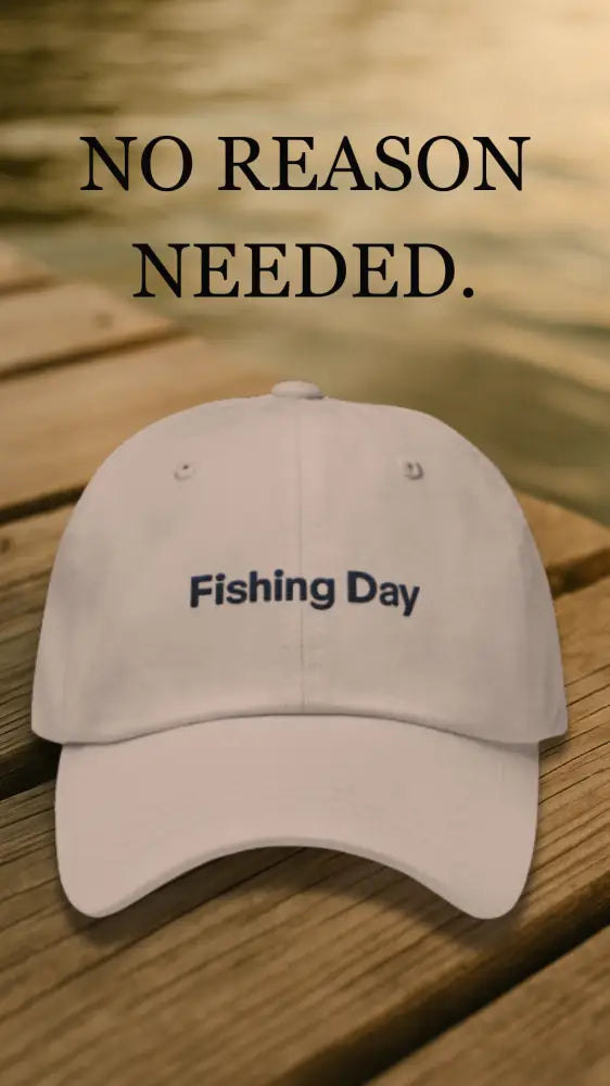 Trini Skies Fishing Day Dad embroidered corduroy hat