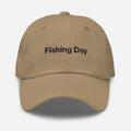 Trini Skies Fishing Day Dad embroidered corduroy cap