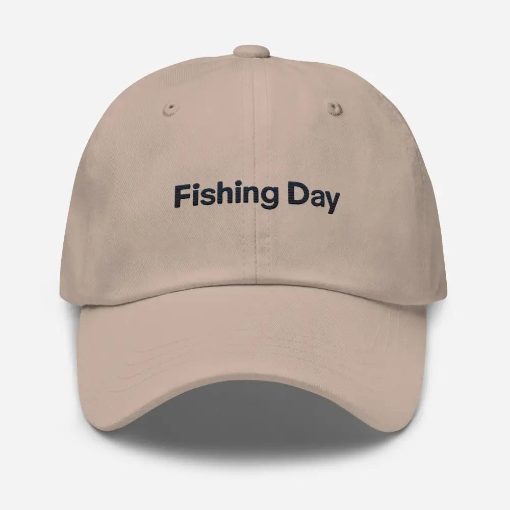Trini Skies Fishing Day Dad embroidered corduroy hat