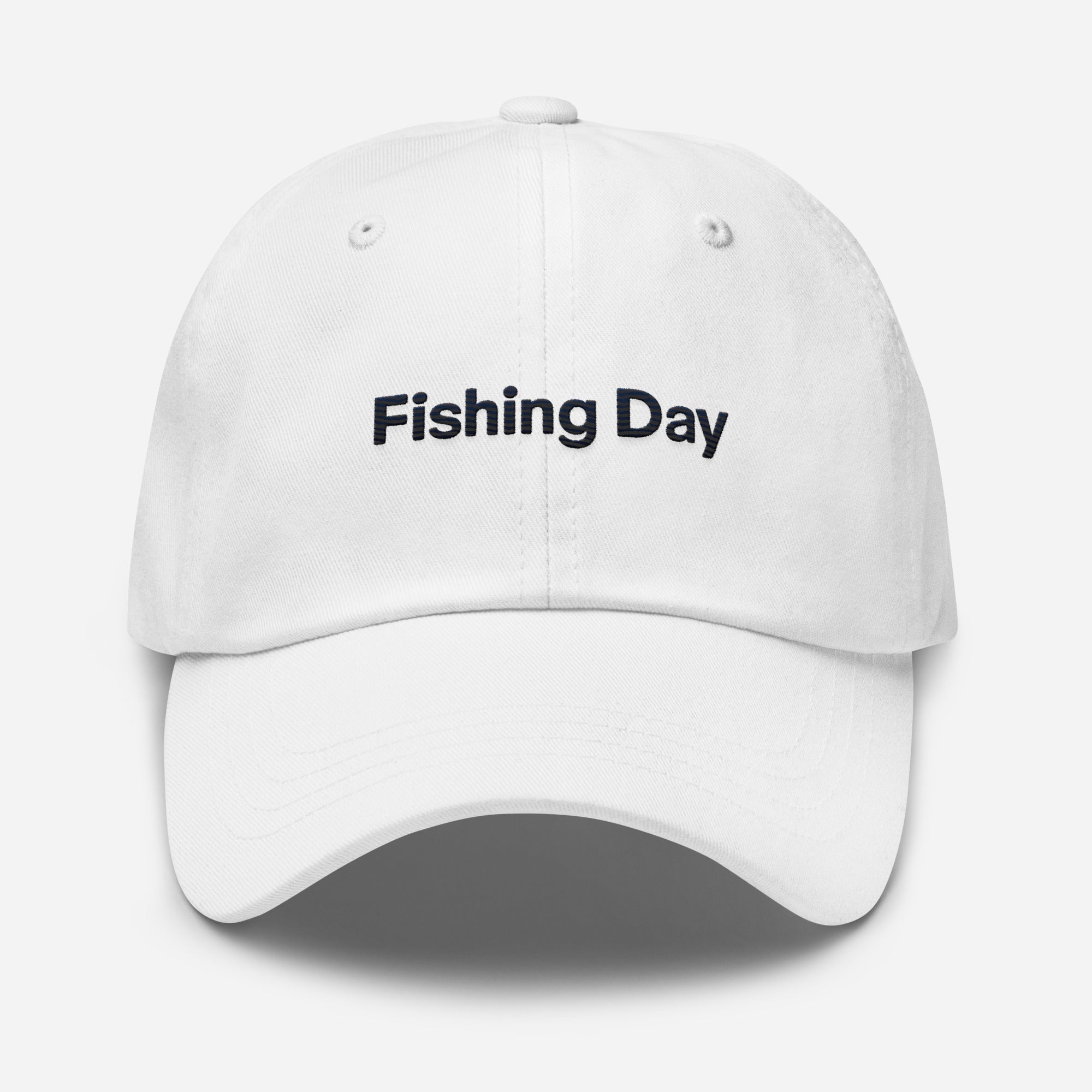Fishing Day Dad Hat – Vintage Embroidered Fishing Cap | Trini Skies Supply Co. Angler - Triniskies