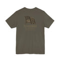 Olive green Trini Skies Supply American flag tee