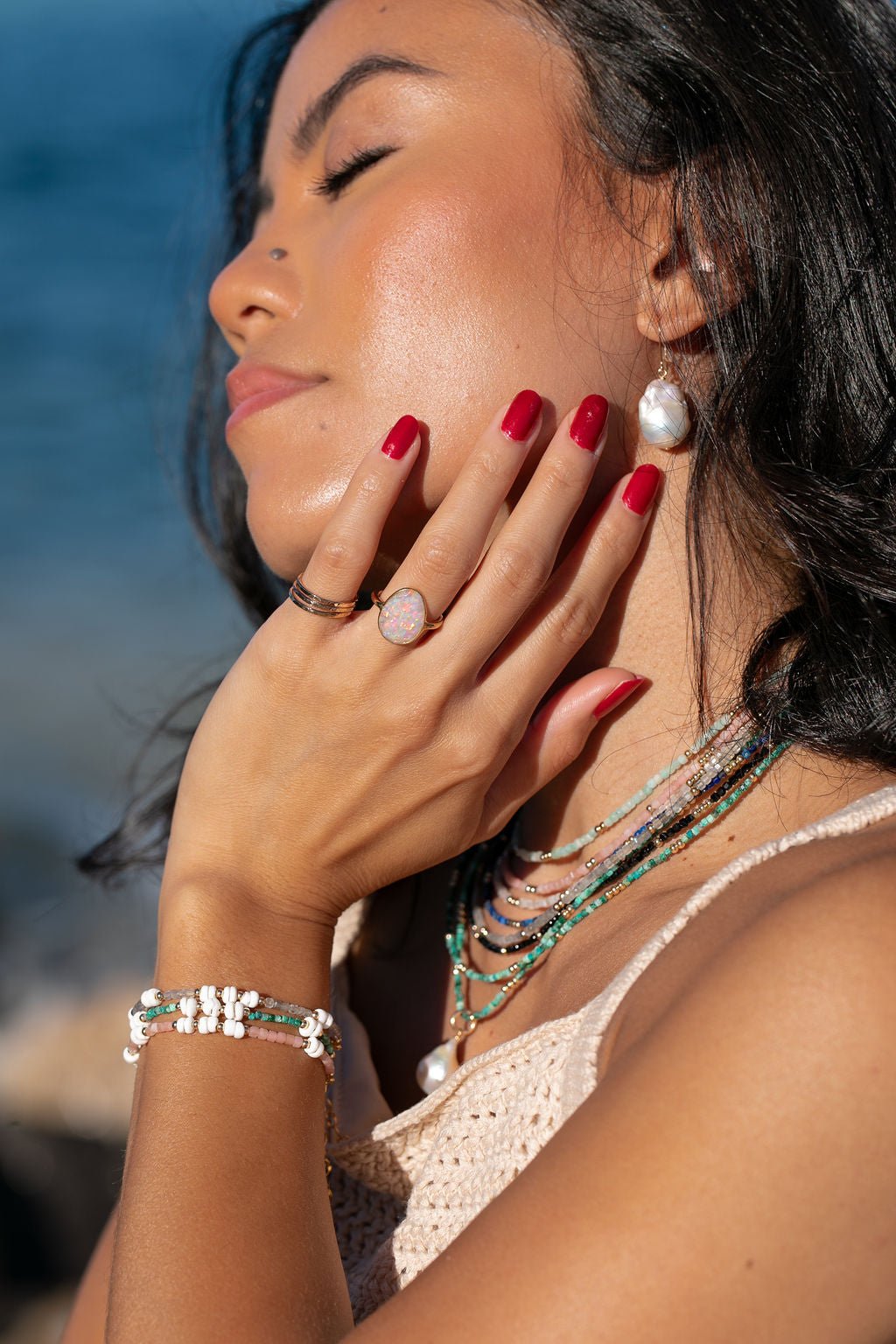 Flameball Pearl Drop Earrings – Kiele | Baroque Freshwater Pearls in 14kt Gold Fill - Triniskies