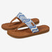 Flojos 5 / Blue / Canvas "Flojos Grace Women's Rafia Sandals, Blue, Size 5"