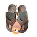 Flojos 9 / Brown / Leather "Flojos Levee Two-Tone Brown Sandal, Men's Size 9 Comfortable Summer Footwear"