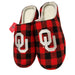 Foco 11-12 / Red-Black FOCO Men's NCAA Sherpa Lined Buffalo Check Memory Foam Slippers L 11/12