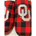 Foco 11-12 / Red-Black FOCO Men's NCAA Sherpa Lined Buffalo Check Memory Foam Slippers L 11/12