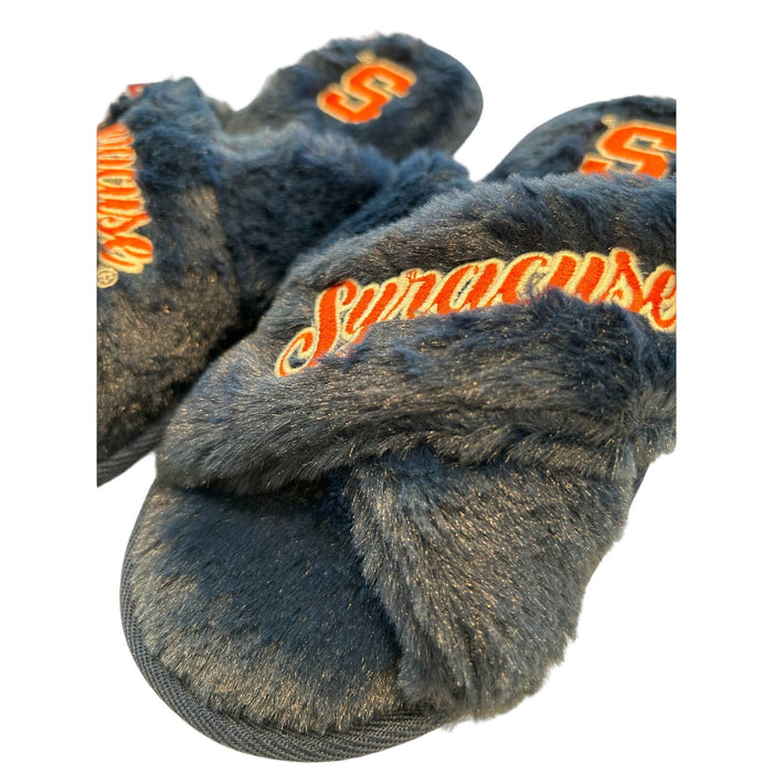 Foco 5-6 / Blue-Orange "FOCO NCAA Syracuse Orangemen Cross Slides Slippers S"