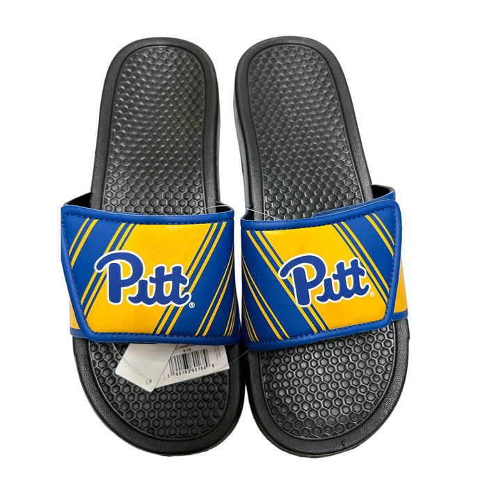 FOCO 7-8 / Blue-Yellow FOCO Pittsburgh Panthers NCAA Men's Legacy Sport Slide Sz S 7/8