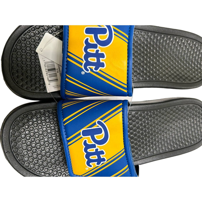 FOCO 7-8 / Blue-Yellow FOCO Pittsburgh Panthers NCAA Men's Legacy Sport Slide Sz S 7/8