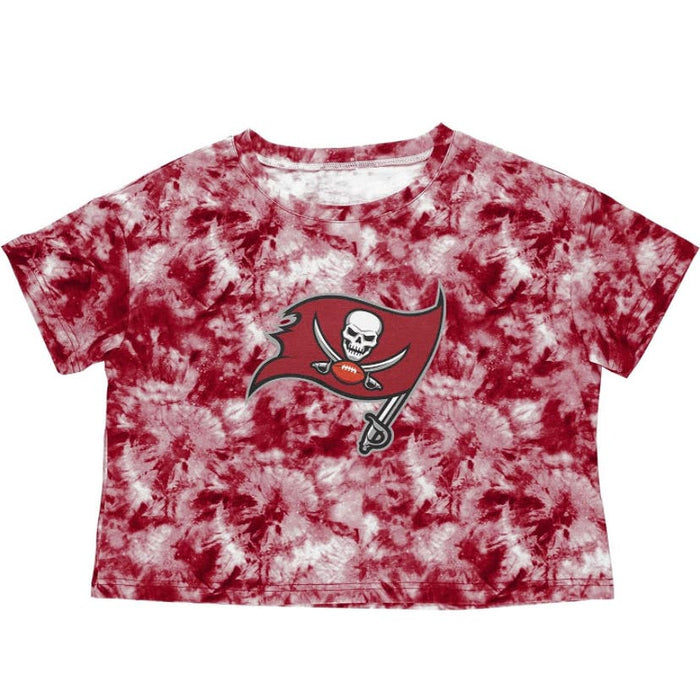 Foco Medium / Tie Dye "FOCO NFL Tampa Bay Buccaneers Women's Crop Top - Medium"