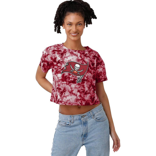 Foco Medium / Tie Dye "FOCO NFL Tampa Bay Buccaneers Women's Crop Top - Medium"