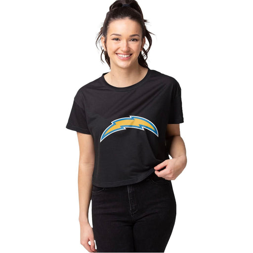 Foco Small / Black "FOCO NFL Los Angeles Chargers Women's Crop Top - Small"