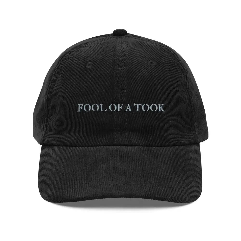 Vintage corduroy cap with black Make America Great embroidery