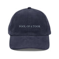 Vintage corduroy cap in dark blue with Make America Great embroidery
