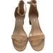 Forever Forever Link Passion-86 Dress Sandals, Size 7, Nude Strappy Heels, 3” Block Heel