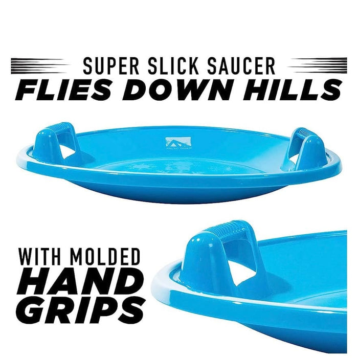 Franklin one size / blue Franklin Sports Kids Toboggan Sled Arctic Trails Snow Saucer Winter Fun MSRP $44