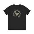 Black Untamed Horse Graphic Free Spirit Tee Jersey Short Sleeve