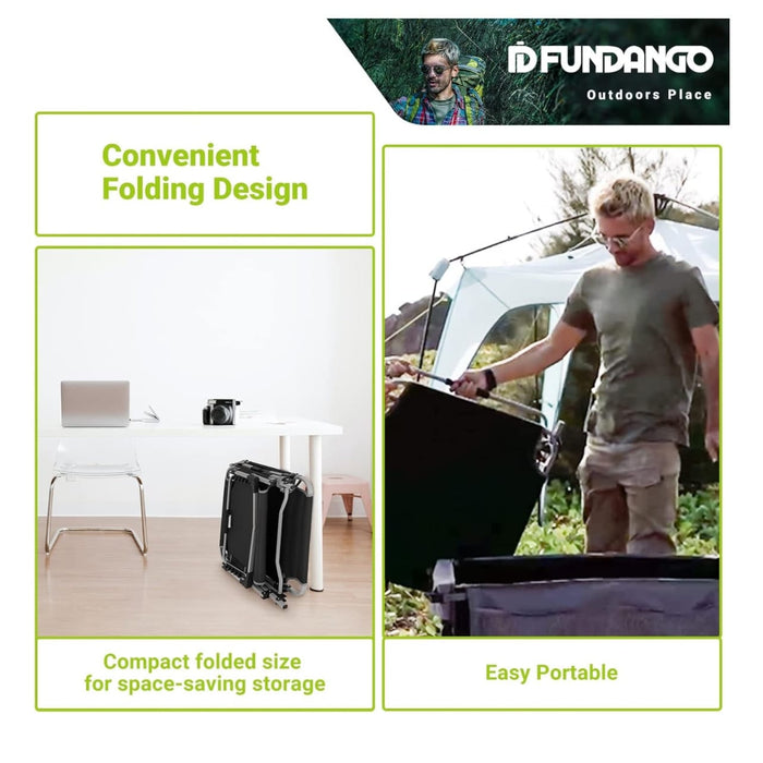 Fundango Black 2 FUNDANGO Folding Outdoor Chaise Lounge Chair: 5-Position Adjustable, Portable