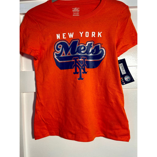 Genuine Merchandise Youth Large (10/12) / Orange/Blue MLB New York Mets Baseball T-Shirt Youth Size L (10/12). K57 *