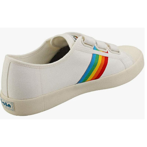 Gola 5 / Off White / Fabric "Gola Women's Sneaker Off White/Multi Size 5, Retro Style Casual Shoes"