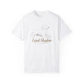 Golden Retriever graphic on unisex garment-dyed t-shirt