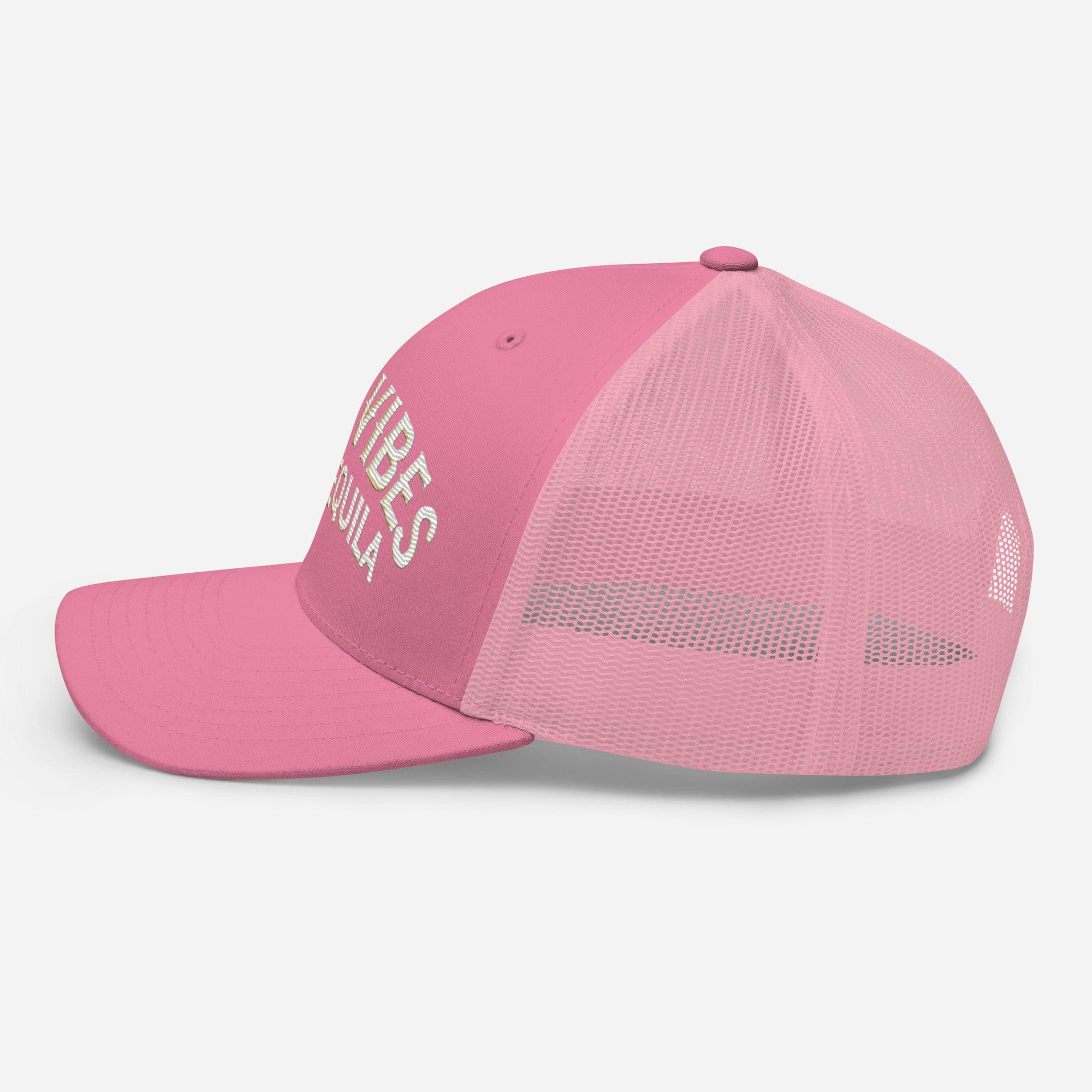 Good Vibes and Tequila Embroidered Trucker Cap: Classic Mesh Back, Adjustable Fit Great Gift - Triniskies