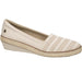 Grasshoppers 7 / Stone / Canvas "Grasshoppers Blaise Wedge Stripe Stone Sandals, Size 7 US - $59.99 MSRP"