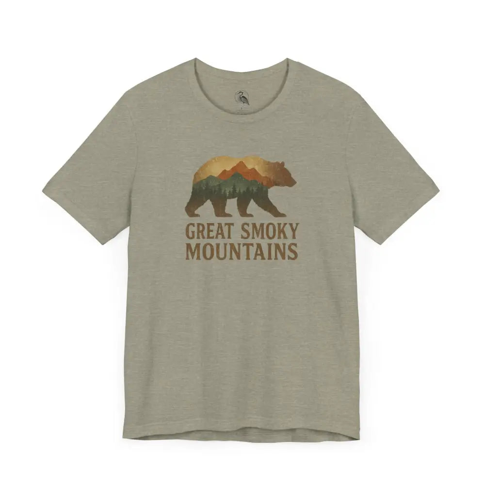 Great Smoky Mountains bear graphic tee for nature lovers