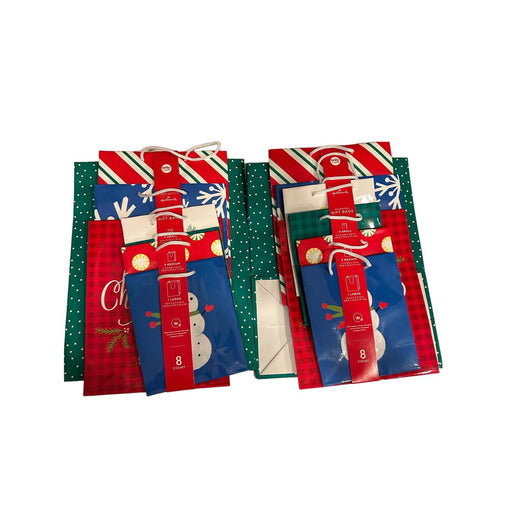 Hallmark 2Sets Hallmark Christmas Gift Bags Assorted Sizes 16 total