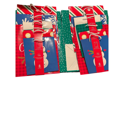 Hallmark 2Sets Hallmark Christmas Gift Bags Assorted Sizes 16 total