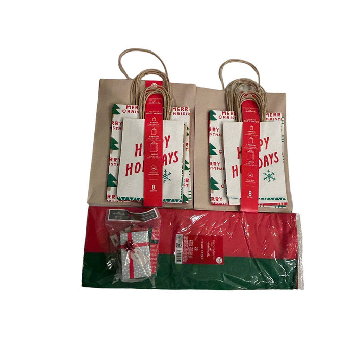 Hallmark Bundle of Christmas bags and small box assorted sizes